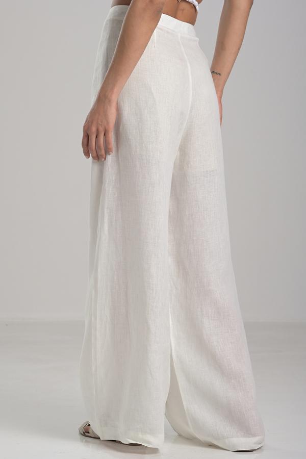 WIDE-LEG PANTS WITH PLEATS