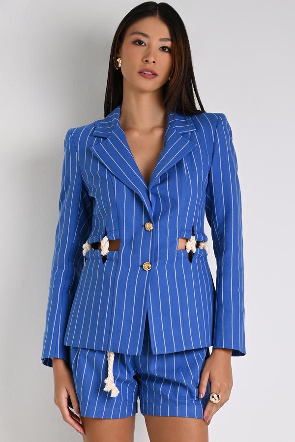 BLAZER WITH CORD DETAIL