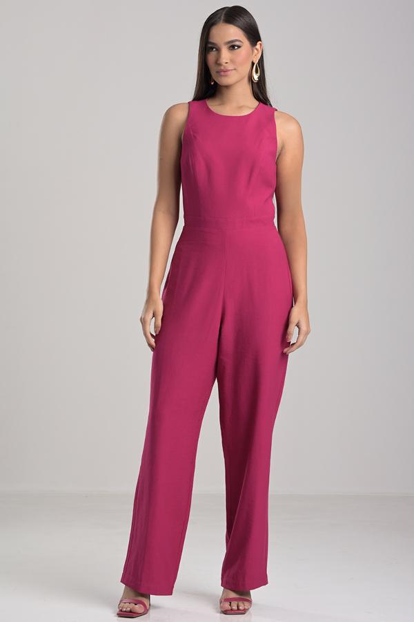 JUMPSUIT WITH OVERLAY