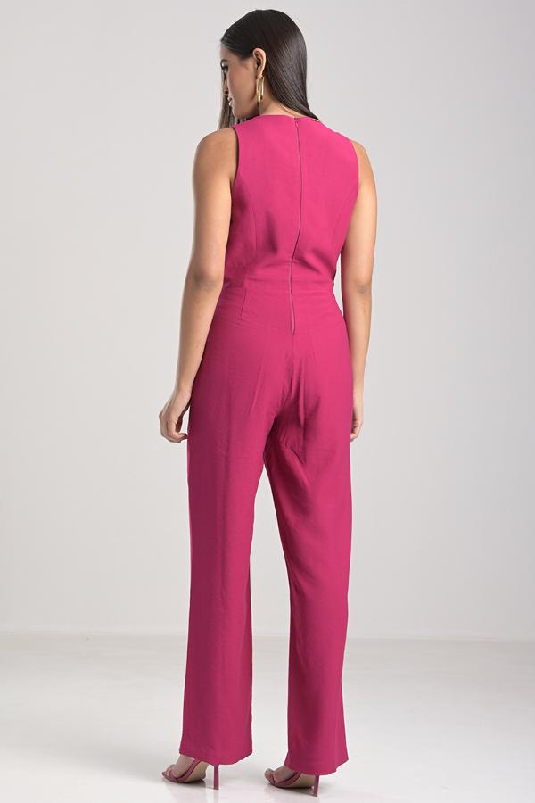 JUMPSUIT WITH OVERLAY
