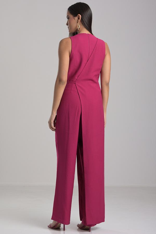 JUMPSUIT WITH OVERLAY
