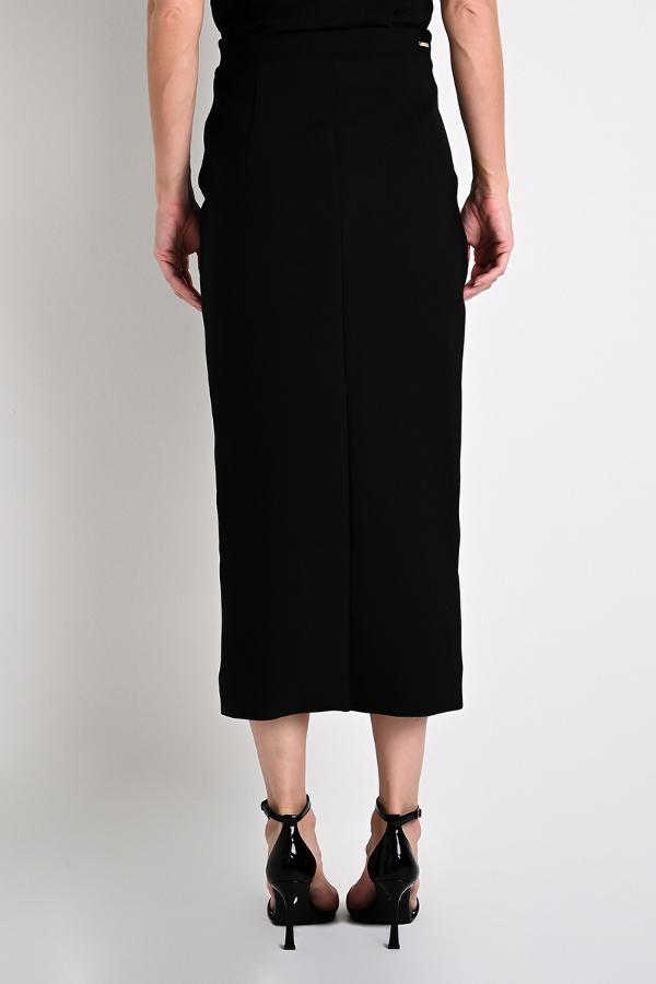 MIDI SKIRT WITH FRONT SLIT