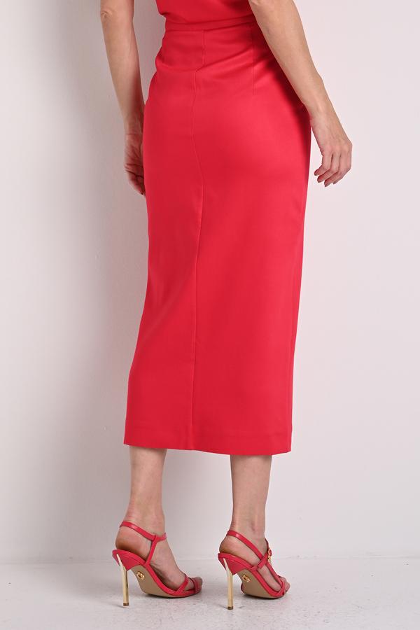 MIDI SKIRT WITH FRONT SLIT