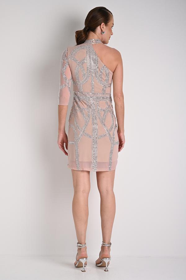 ASYMMETRIC SHINE DRESS