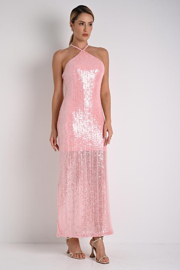 MIDI DRESS WITH SIDE SLITS