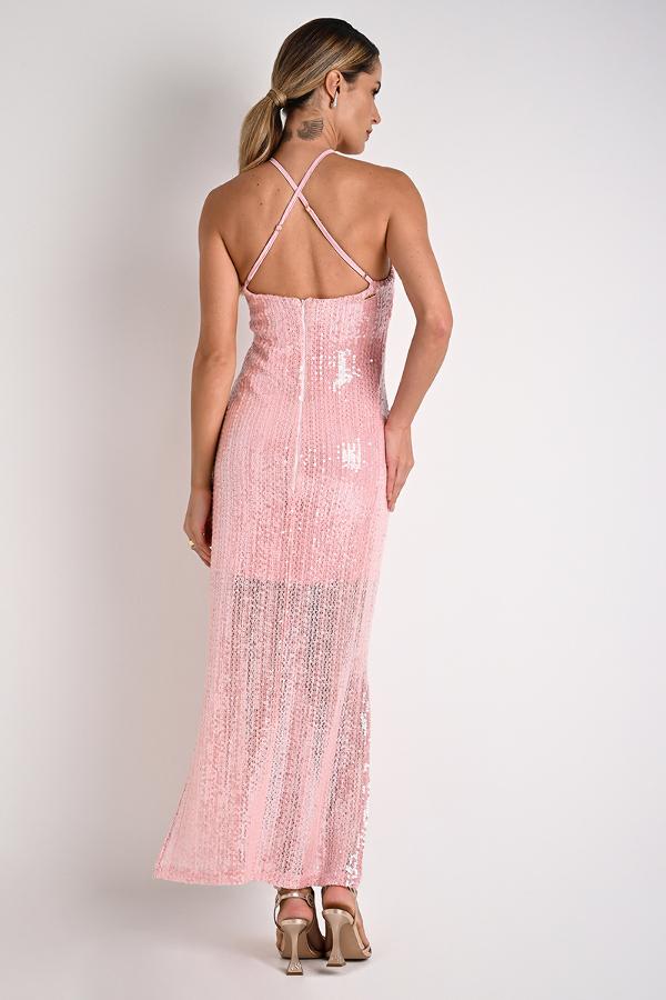 MIDI DRESS WITH SIDE SLITS