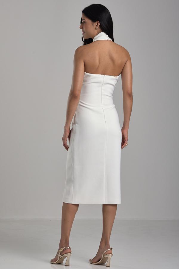 CROSS NECKLINE DRESS