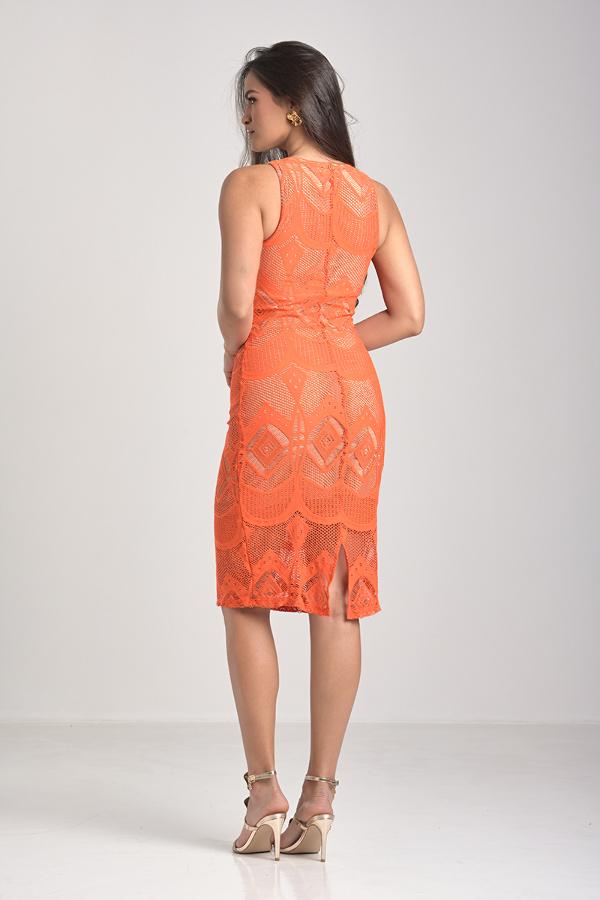 SWIMMER NECKLINE DRESS
