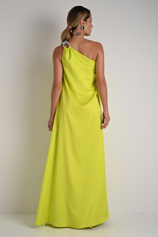 LONG DRESS SHOULDER DETAIL