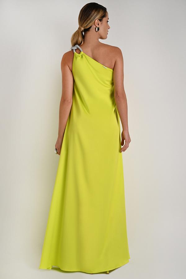 LONG DRESS SHOULDER DETAIL