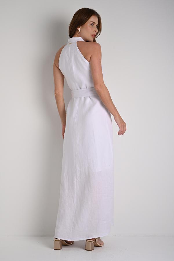 HALTER NECK SHIRT DRESS
