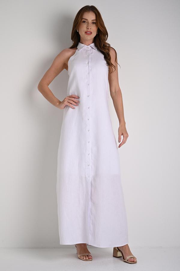 HALTER NECK SHIRT DRESS