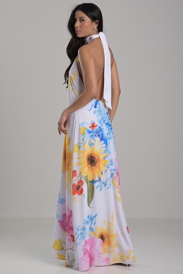 Long Halter Neck Dress