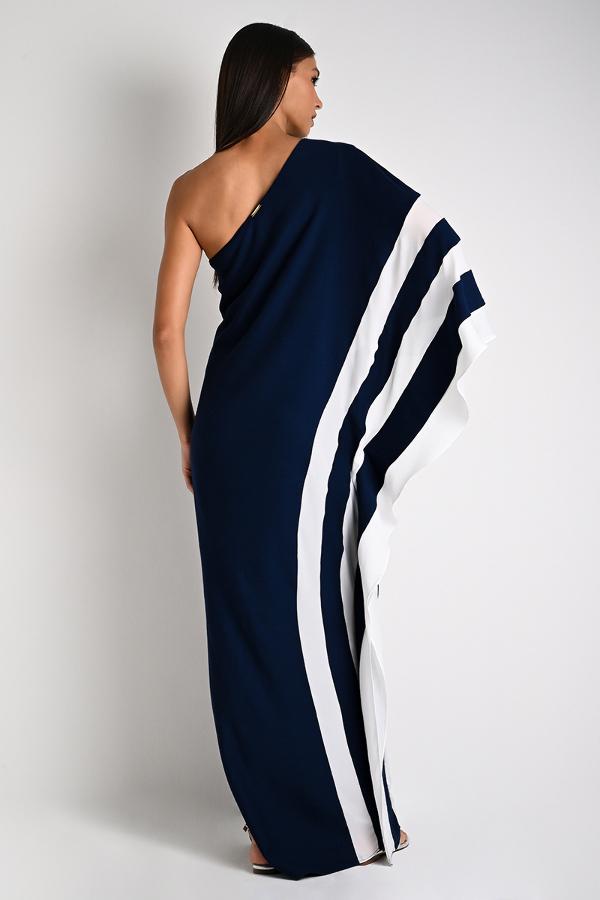 ASYMMETRICAL FLUID DRESS