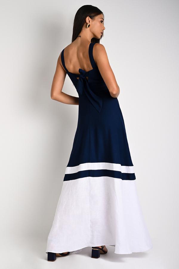 GODE DRESS WITH BORDER CUTOUTS
